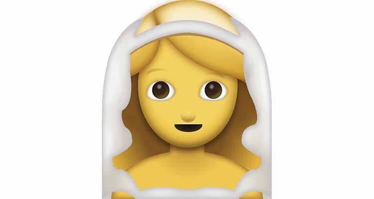el emoji de la novia es algo que les gusta a los chicos y lo usan para proponer matrimonio