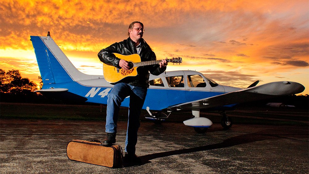 Volando con una guitarra